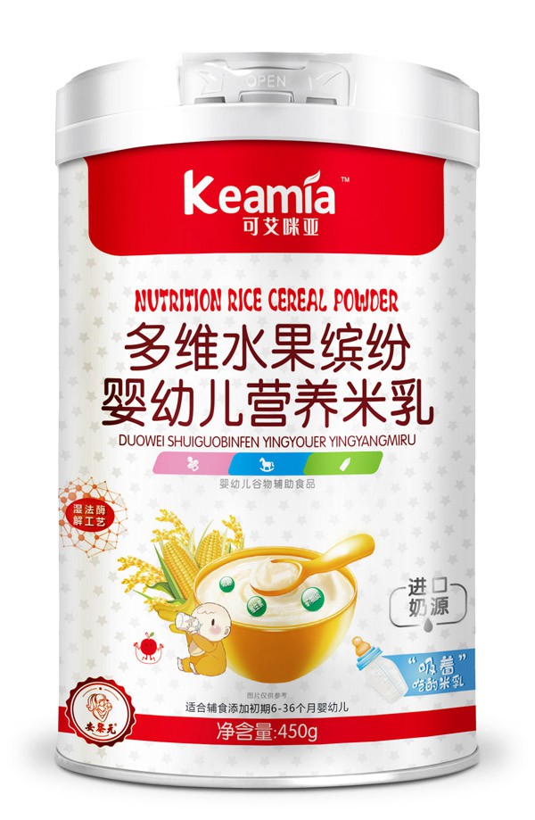 可艾咪亚营养米乳 满足宝宝辅食添加初期所需营养