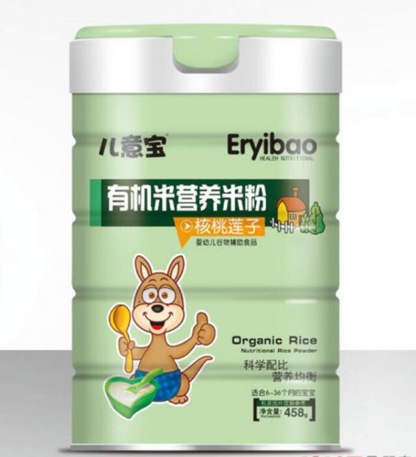 儿意宝有机米粉锁住完整营养，保留自然米香