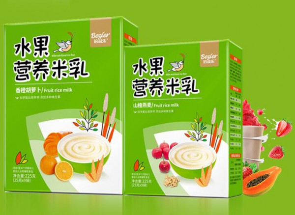 倍滋乐水果营养米乳   宝宝第一口辅食选择倍滋乐不会错