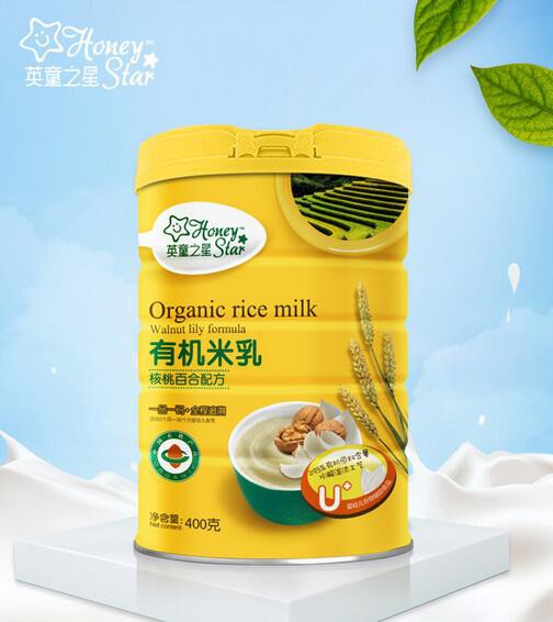 英童之星有机米乳营养健康·品质有保障 满足宝宝成长所需