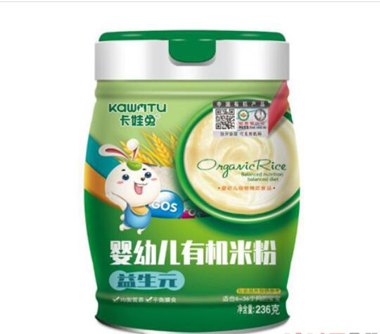 卡娃兔有机米粉新品上市 营养健康安全更加适合宝宝体质