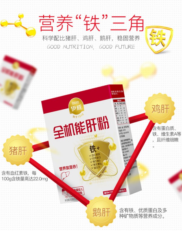 伊威婴儿猪肝全机能含铁米粉    探索肝粉的营养秘密