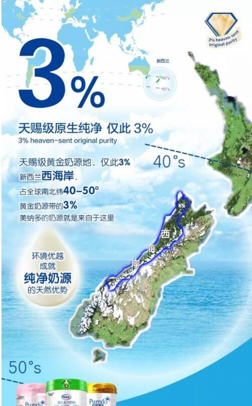 进口奶源好吗  美纳多婴幼儿配方奶粉新西兰原生纯净奶源