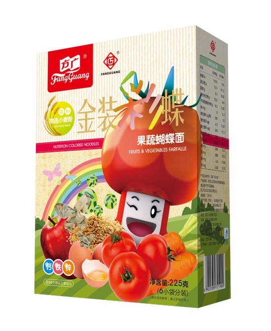 方广营养蝴蝶面无盐无添加 营养锁定 宝宝辅食期的好帮手
