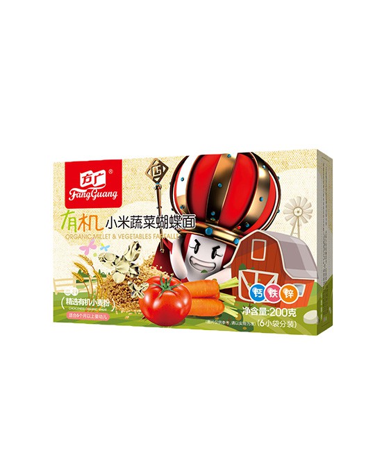 方广营养蝴蝶面无盐无添加 营养锁定 宝宝辅食期的好帮手