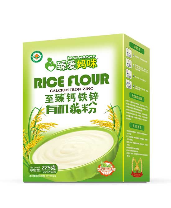 婴儿米粉的冲法 臻爱妈咪钙铁锌有机米粉 营养健康 安全放心