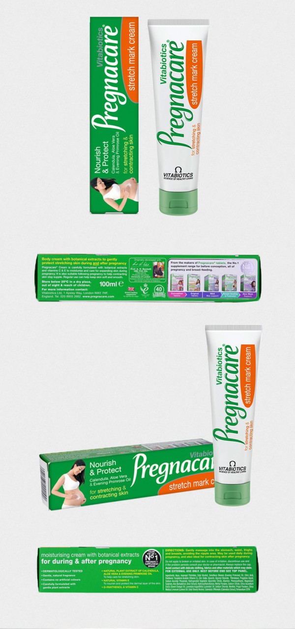 vitabiotics pregnacare孕妇妊娠纹护肤霜复合配方温和滋养