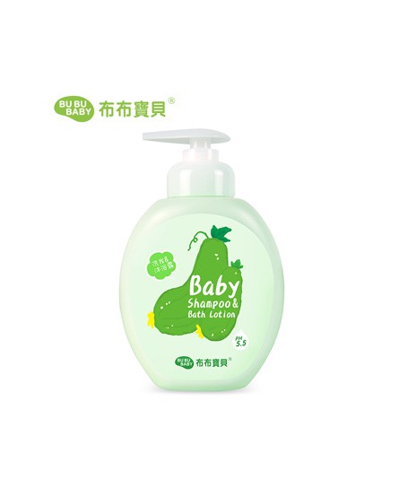 布布宝贝洗发沐浴露系列 二合一温和亲肤弱酸性 给宝宝最好的柔净