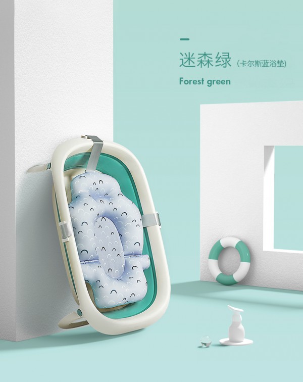 怎么选购宝宝浴盆  babycare新生婴儿可折叠洗澡盆折叠设计•安全稳固