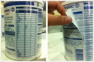 一定要注意！进口奶粉中文标签不能是加贴的纸条