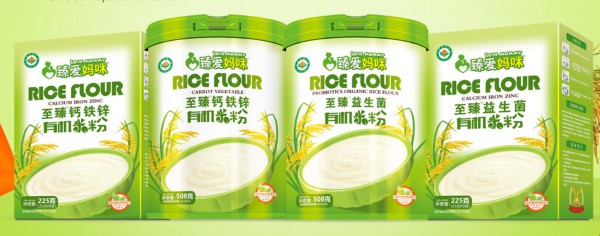 臻爱妈咪有机米粉  有机含量高达95%  更多妈妈的选择