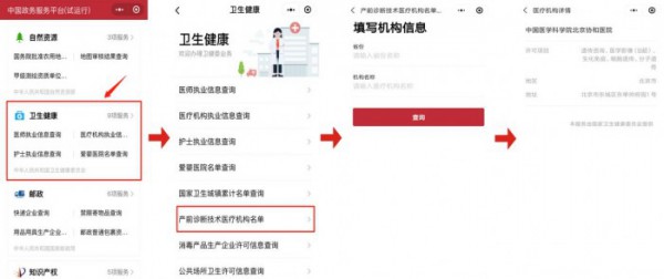 @准妈妈：中国政务服务平台小程序母婴医疗机构查询指南来了