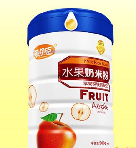 英贝臣水果奶米粉 看得见的美味营养