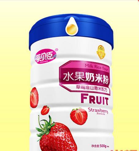 英贝臣水果奶米粉 看得见的美味营养