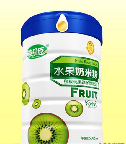 英贝臣水果奶米粉 看得见的美味营养