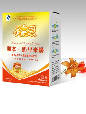 多嘉爱草本奶小米粉系列营养素分散均匀    营养丰富•口味独特