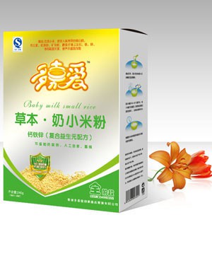 多嘉爱草本奶小米粉系列营养素分散均匀    营养丰富•口味独特