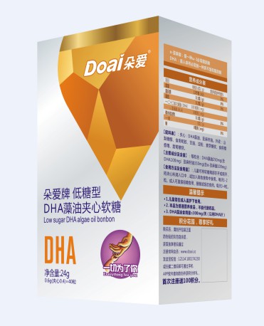 朵爱低糖型DHA藻油夹心软糖  DHA+蛋白质双重营养更适合宝宝娇嫩的肠胃