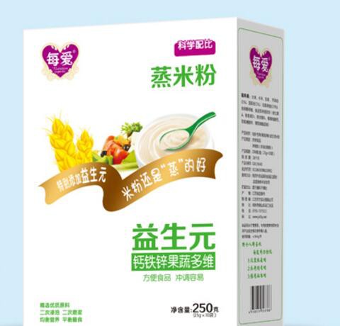 每爱益生元蒸米粉 精选优质原料科学好配方