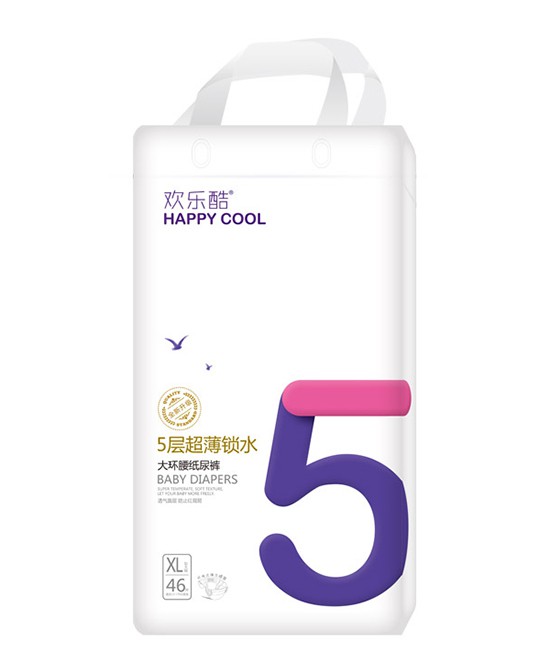 欢乐酷大环腰纸尿裤轻薄舒爽·透气面层 专注婴儿肌肤健康呵护