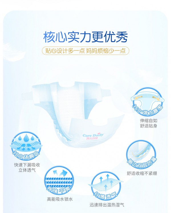 凯儿得乐丝薄新生儿纸尿裤   给宝宝一个清爽的小屁屁