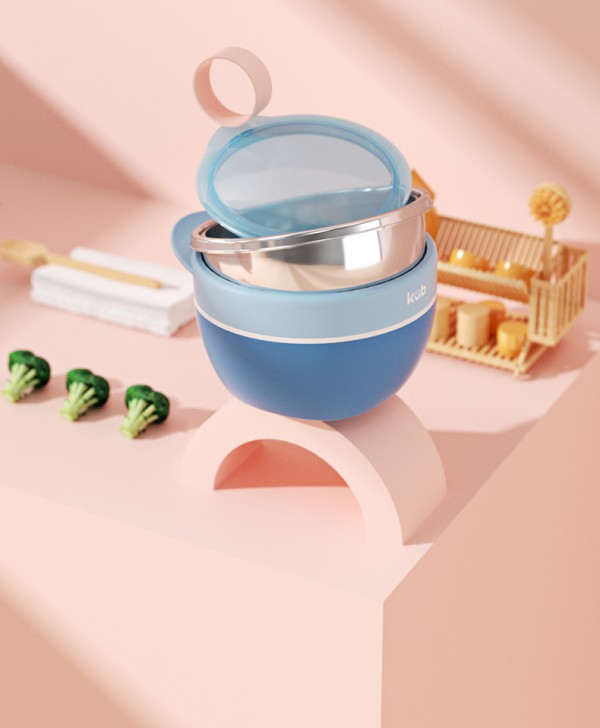 可优比宝宝注水保温碗    防烫保温让宝宝轻松吃好饭