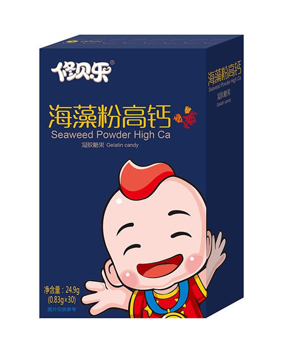 修贝乐海藻粉高钙凝胶糖果 甄选爱尔兰进口红海藻·纯净高钙护成长