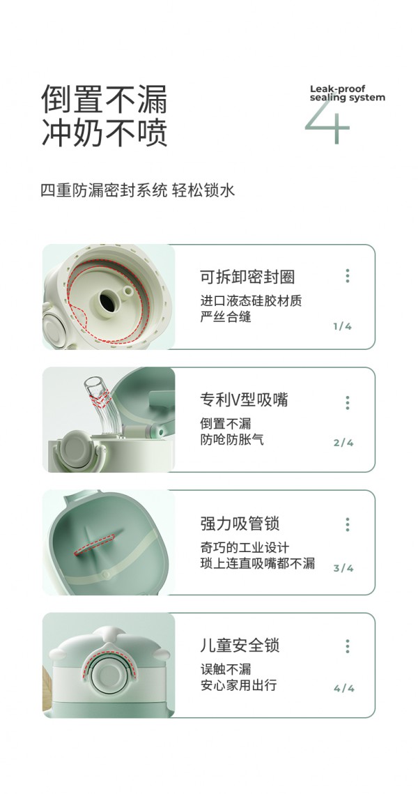 小袋鼠巴布PPSU学饮吸管杯 一杯三用·轻松过渡 让宝宝爱上喝水