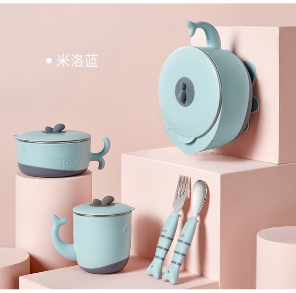 可优比宝宝注水保温碗套装    科学喂养更轻松