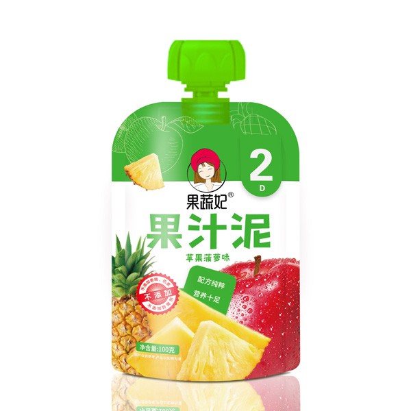 果蔬妃果汁泥零食系列    纯粹果泥配方·营养十足