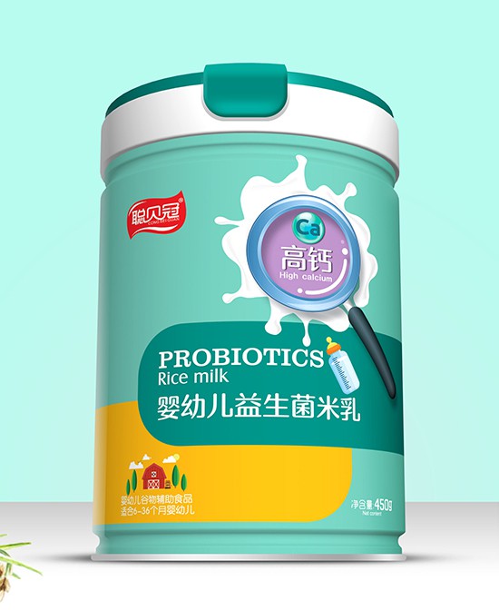 聪贝冠婴幼儿益生菌米乳系列 护肠助消化 宝宝辅食添加营养佳