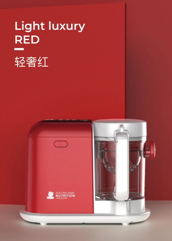 小白熊宝宝多功能蒸煮搅拌一体辅食机    搅得细腻满足不同需求