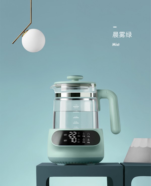babycare恒温热水壶调奶器     精准控温每1°C·做宝宝的专属营养师