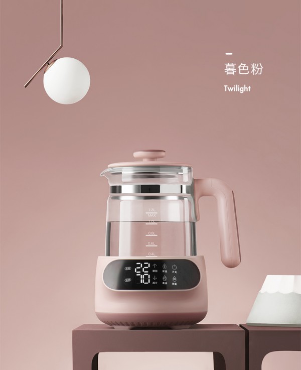 babycare恒温热水壶调奶器     精准控温每1°C·做宝宝的专属营养师