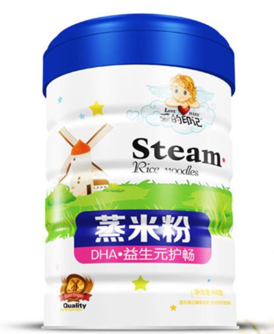 爱的印记蒸米粉易冲调，易吸收，适合辅食添加时期的宝宝