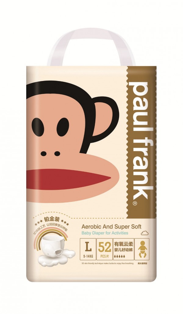 paulfrank大嘴猴纸尿裤  用“芯”呵护每一位宝宝  诚邀母婴代理加入
