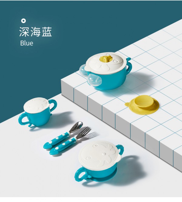 可优比儿童餐具注水保温碗   贴心呵护宝宝每一餐