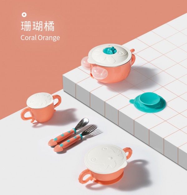 可优比儿童餐具注水保温碗   贴心呵护宝宝每一餐