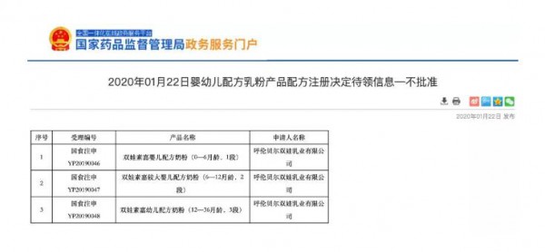 又有9个奶粉配方注册未被批准！2020年难度更大了