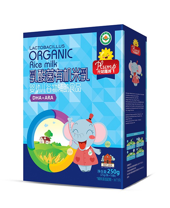 元咕隆咚乳酸菌有机米乳系列    科学配方·均衡呵护宝宝建康成长