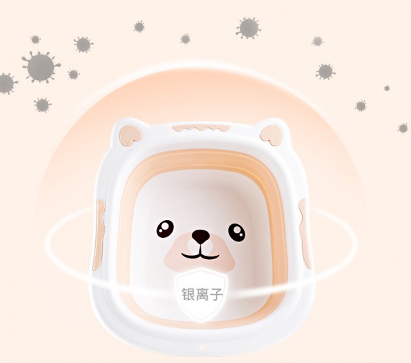 波咯咯初生婴儿可折叠脸盆   银离子抑菌技术·呵护宝宝洗护健康
