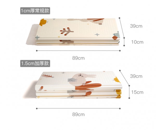 如何给宝宝挑选安全的爬行垫  贝恩施宝宝XPE加厚可折叠爬行垫高密度XPE强减震·宝宝摔倒也不疼