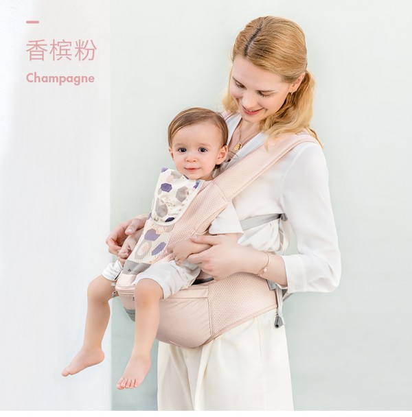 babycare多功能婴儿背带腰凳   30°斜度凳面·给宝宝足够的安全感
