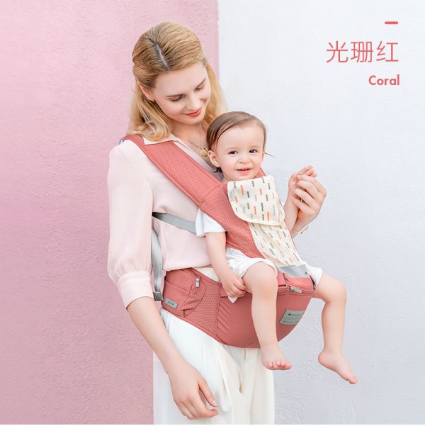 babycare多功能婴儿背带腰凳   30°斜度凳面·给宝宝足够的安全感