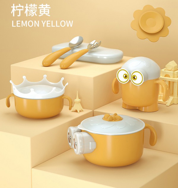 L’SQUARE乐平方宝宝不锈钢保温辅食碗      每一餐都暖暖的更贴心