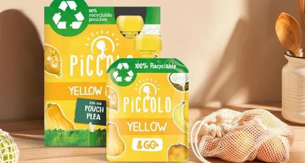 Piccolo推出欧洲首款可回收的婴儿食品包装袋