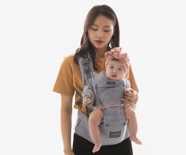 bammax婴儿背带前抱式多功能腰凳    高位提拉30°造型让宝宝坐着更舒适