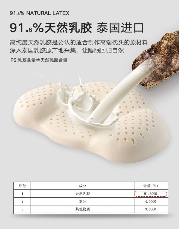 好孩子婴儿定型枕 天然乳胶 透气抑菌 贴心护型 轻松睡出宝宝好头型