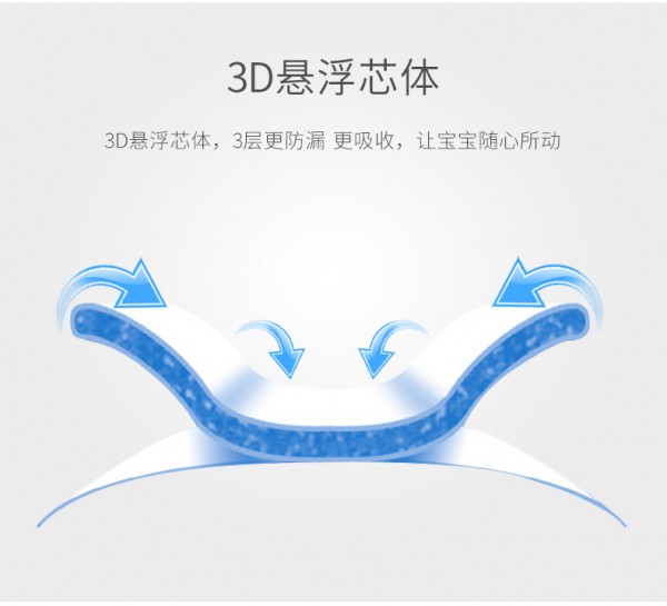 手心宝贝3D婴儿动动裤 3D悬浮芯体 让宝宝小屁屁畅享自在 自由呼吸 想动就动