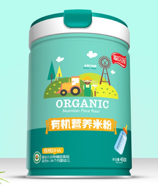 宝宝第一口辅食添加选什么米粉好？聪贝冠有机营养米粉 营养丰富易吸收 为宝宝健康成长护航